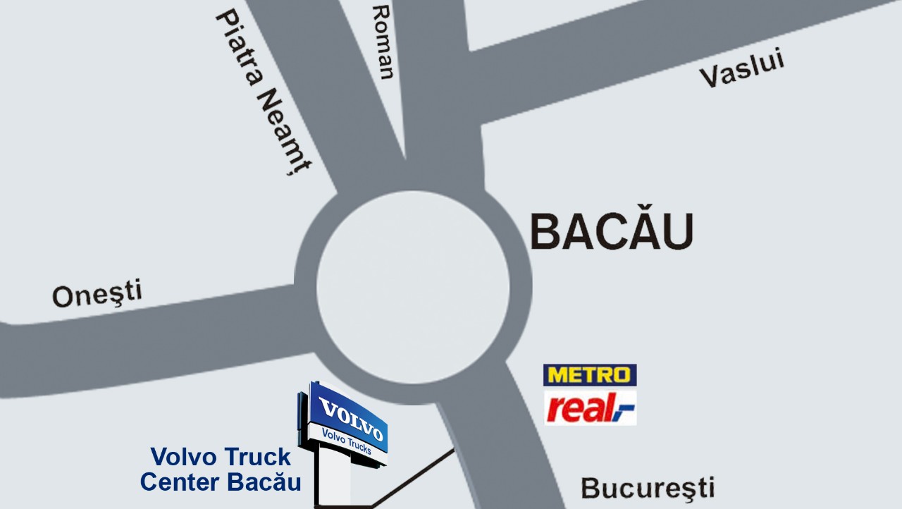 Harta localizare Truck Center Bacau