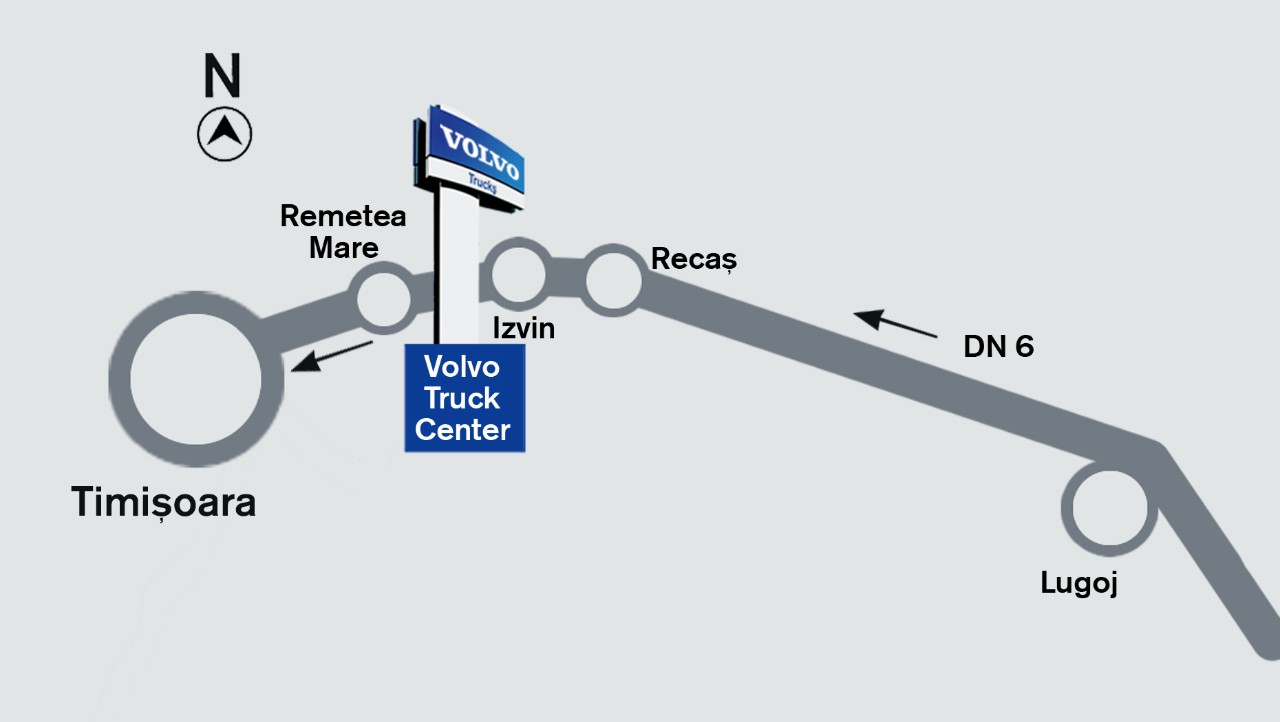 Harta localizare Truck Center Timisoara