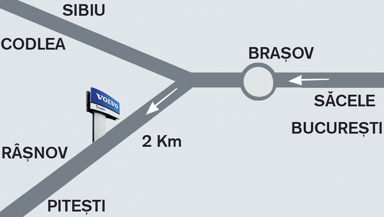 Harta localizare Truck Center Brasov